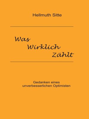 cover image of Was wirklich zählt